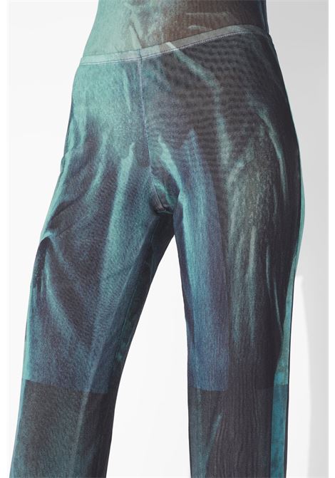 pantaloni mesh printed médaillon donna indigo JEAN PAUL GAULTIER | 25/03-W-TR019-M004P5557